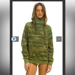 Aviator Nation Camo Ninja sweatshirt and sweatpants.